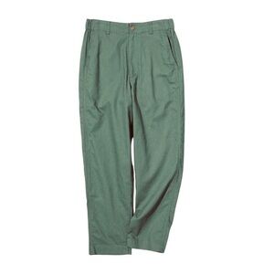 Uniqlo Linen Blend Pants Size Large Trousers Green Spring